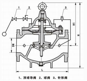 100X遙控浮球閥結(jié)構(gòu)圖